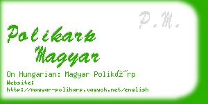 polikarp magyar business card